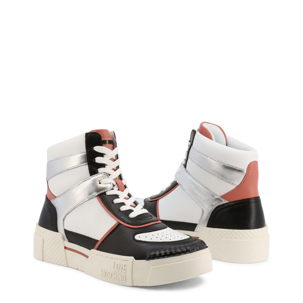 silver high top sneakers