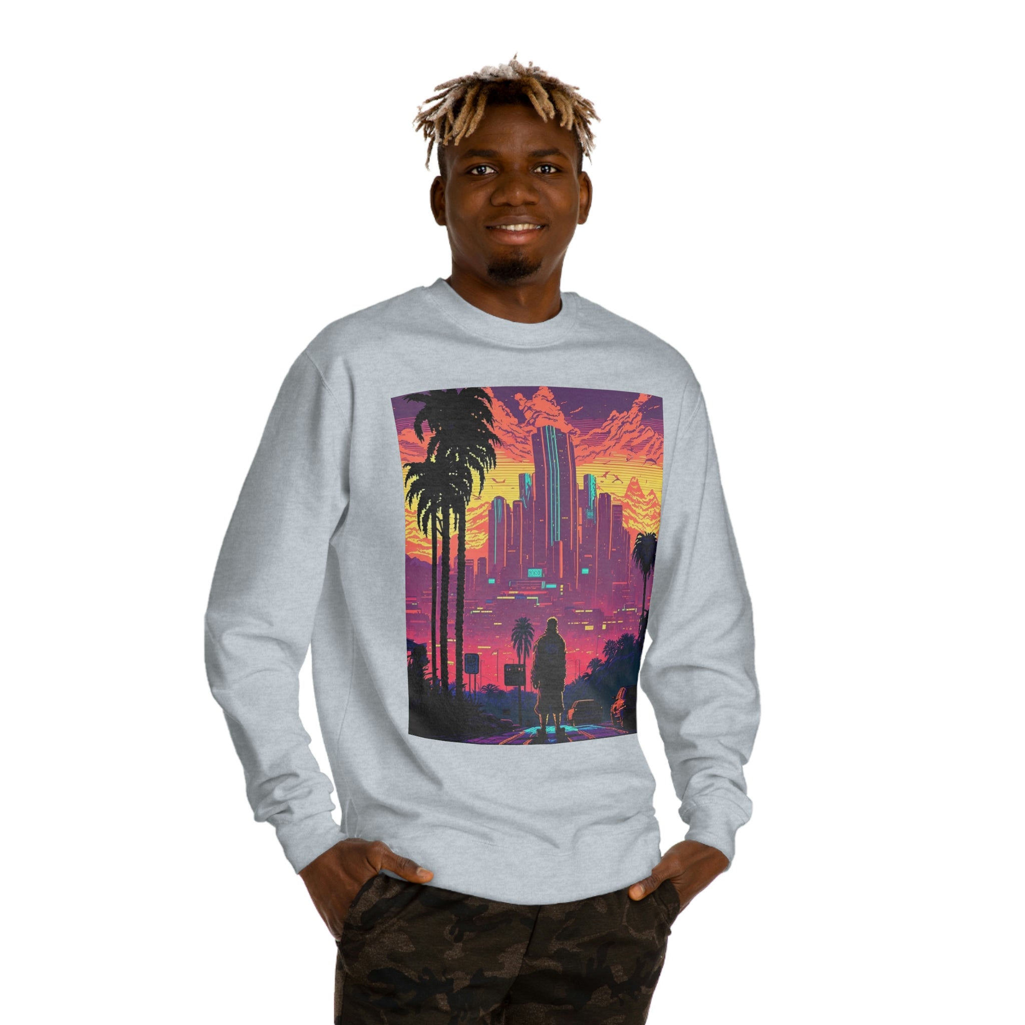 8bit California Dreamin' Unisex Crew Neck Sweatshirt