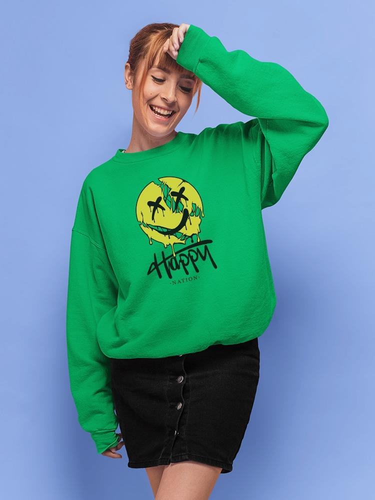 Grunge Style Melty Face W Skull Hoodie -Image by Shutterstock