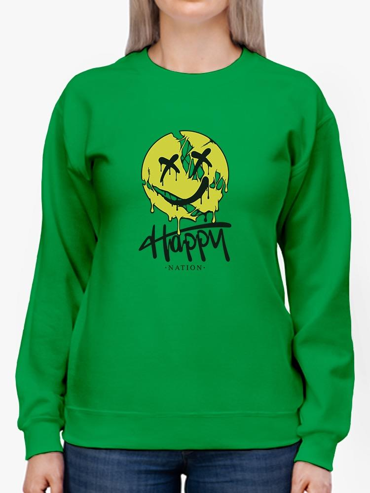 Grunge Style Melty Face W Skull Hoodie -Image by Shutterstock