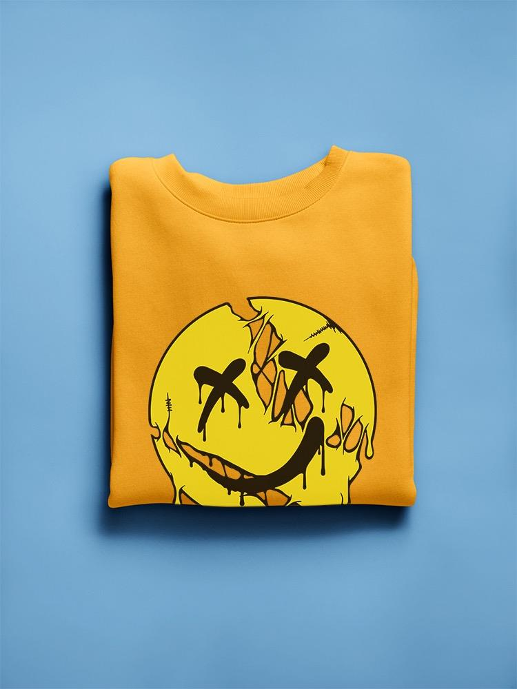 Grunge Style Melty Face W Skull Hoodie -Image by Shutterstock