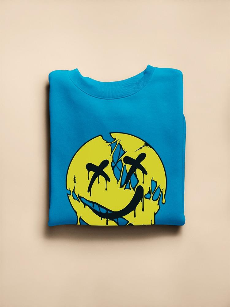 Grunge Style Melty Face W Skull Hoodie -Image by Shutterstock