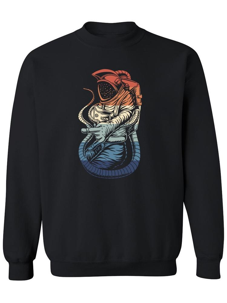 Rock Sign Astronaut Sweatshirt