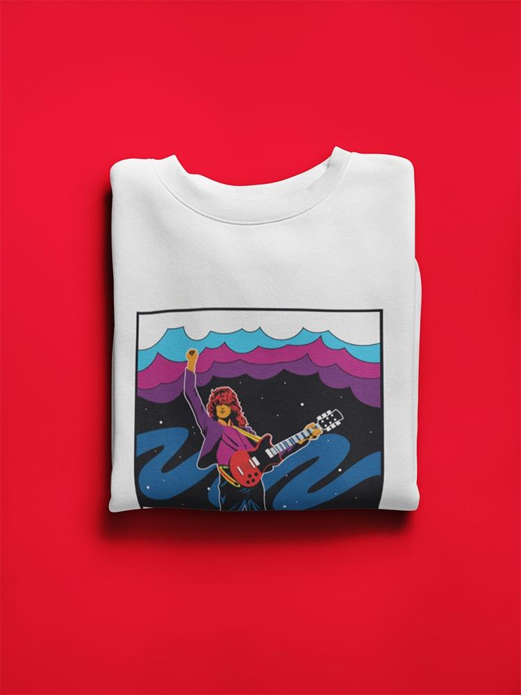 Psychedelic Rock Guitar Player Sweatshirt