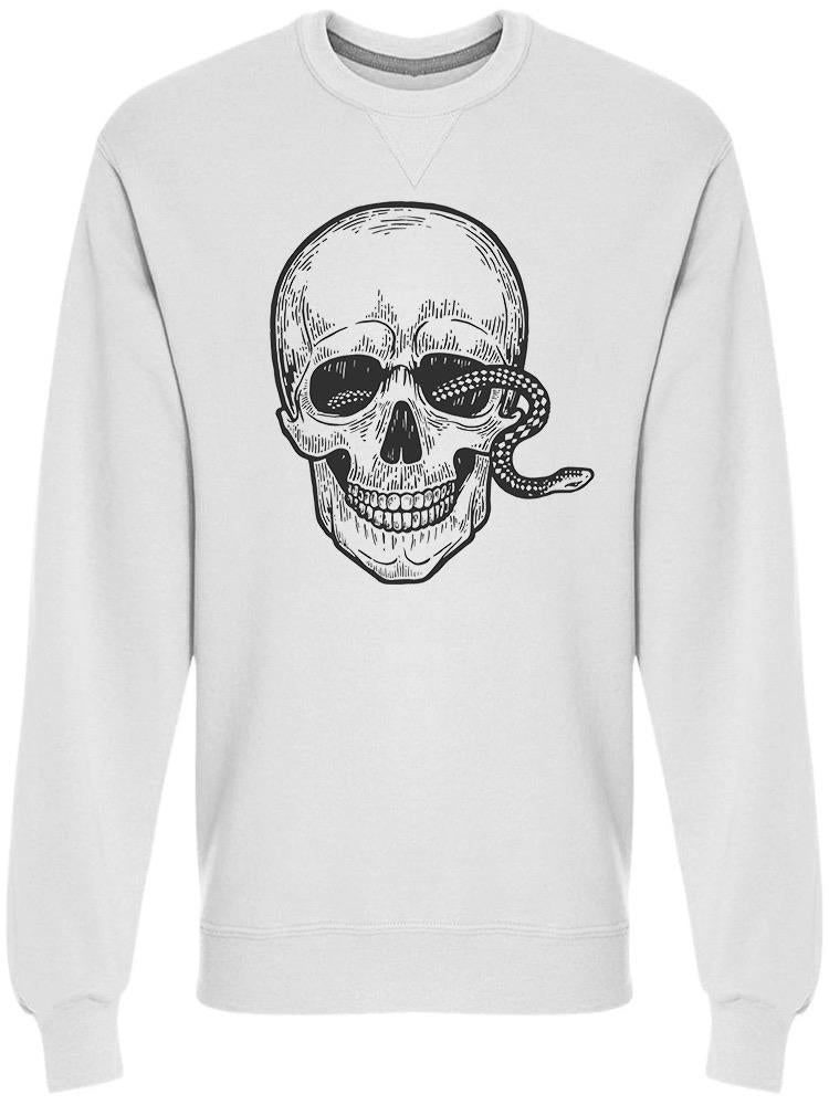 Snake In Human Skull Sweatshirt