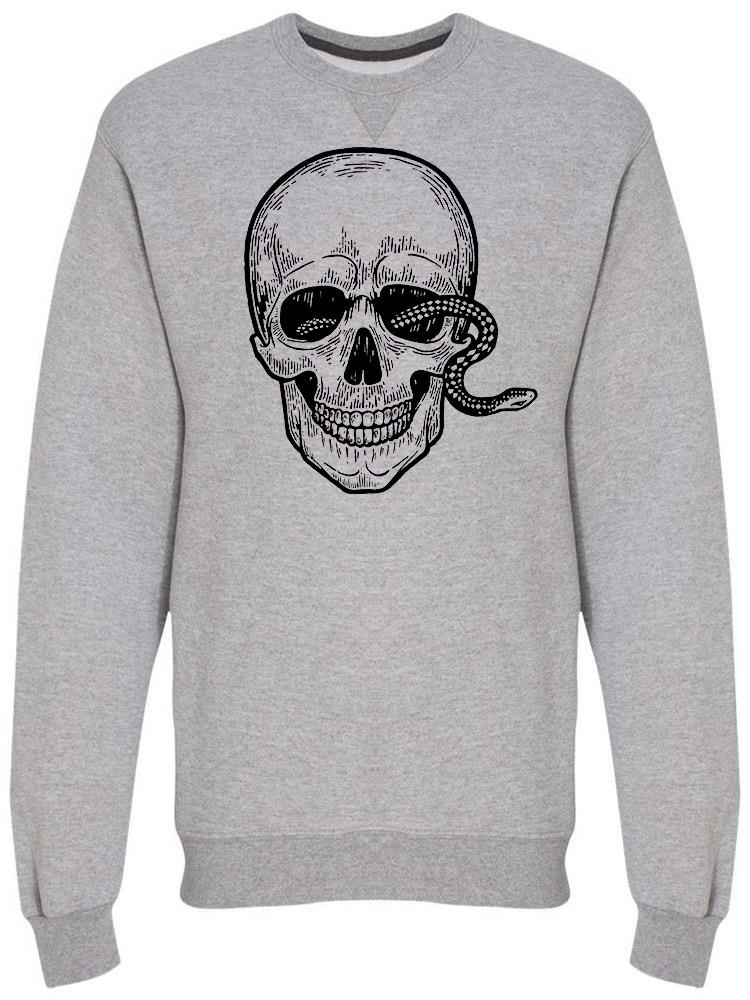 Snake In Human Skull Sweatshirt