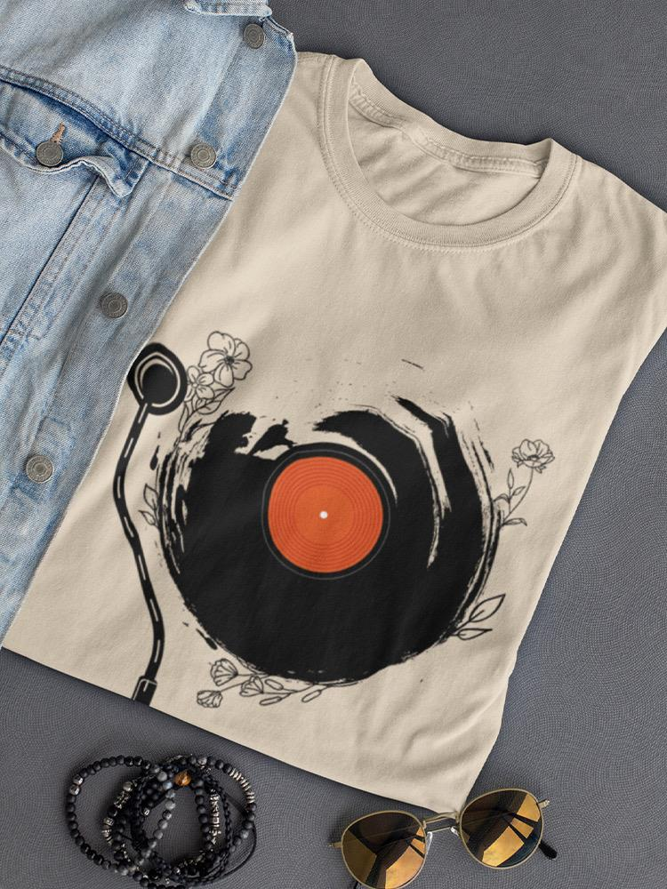 Vinyl Floral Pattern T-shirt