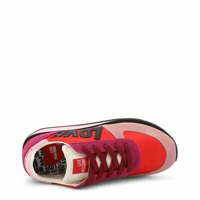 Pink Red Suede Sneakers