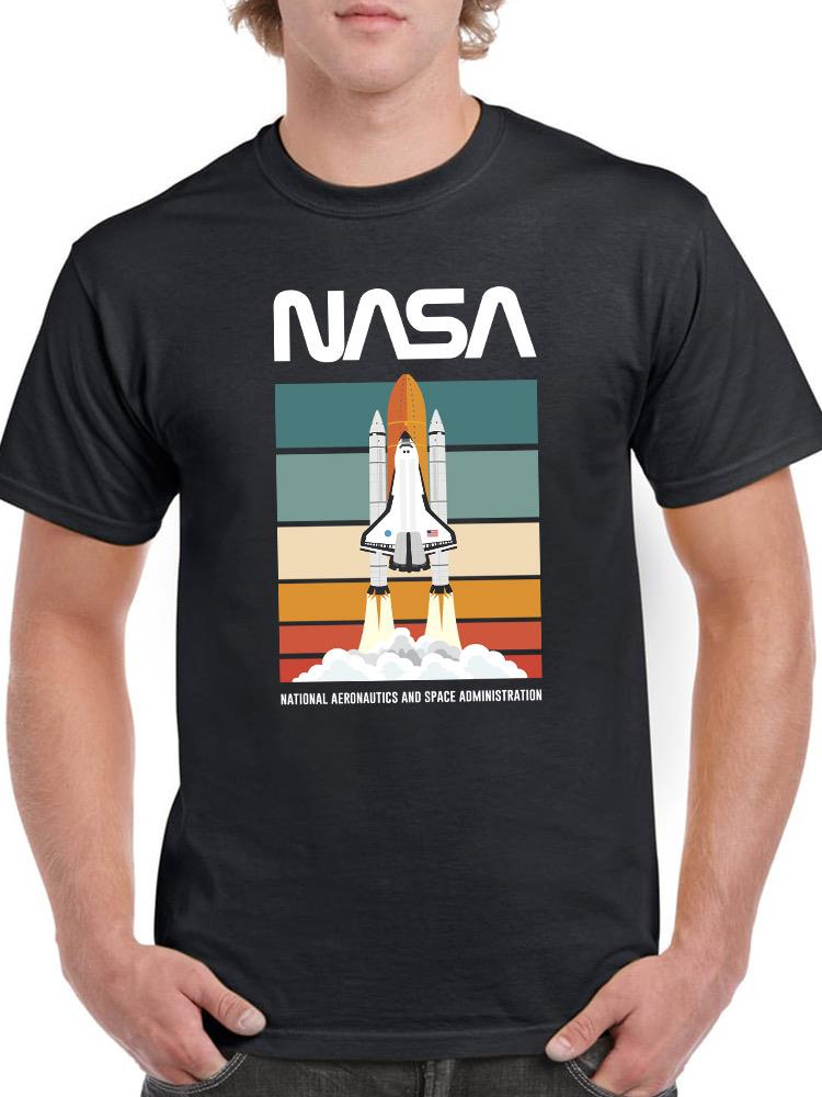 Nasa Space Shuttle Retro Color T-shirt