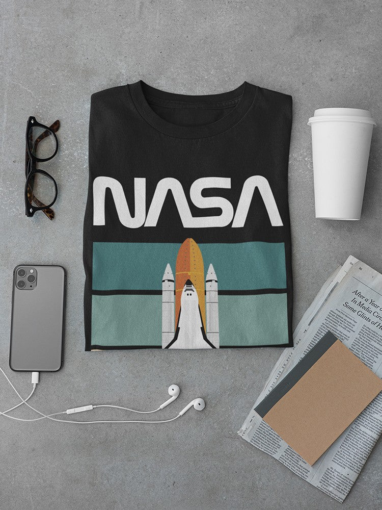 Nasa Space Shuttle Retro Color T-shirt