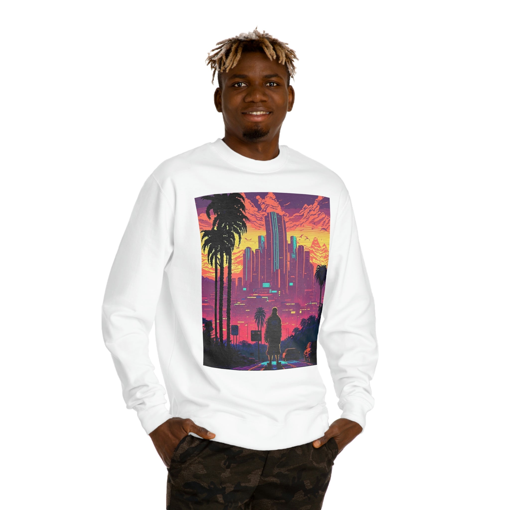 8bit California Dreamin' Unisex Crew Neck Sweatshirt