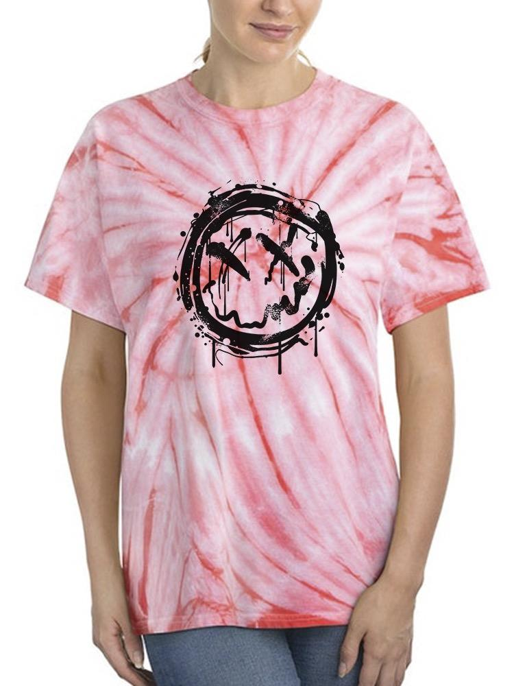 Grunge Hand Drawn Graffiti Tie Dye T-Shirt