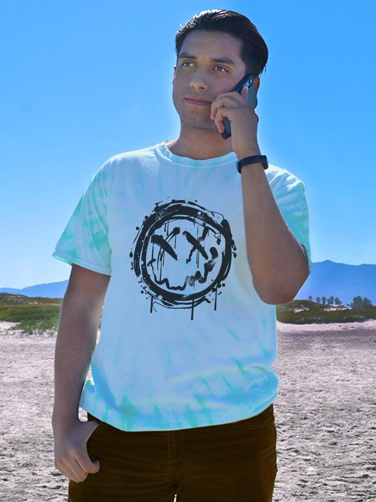 Grunge Hand Drawn Graffiti Tie Dye T-Shirt