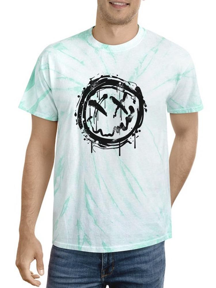 Grunge Hand Drawn Graffiti Tie Dye T-Shirt