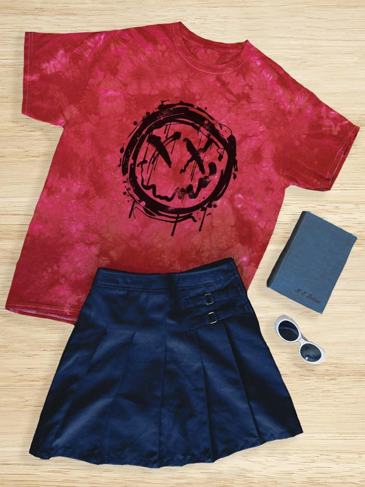 Grunge Hand Drawn Graffiti Tie Dye T-Shirt