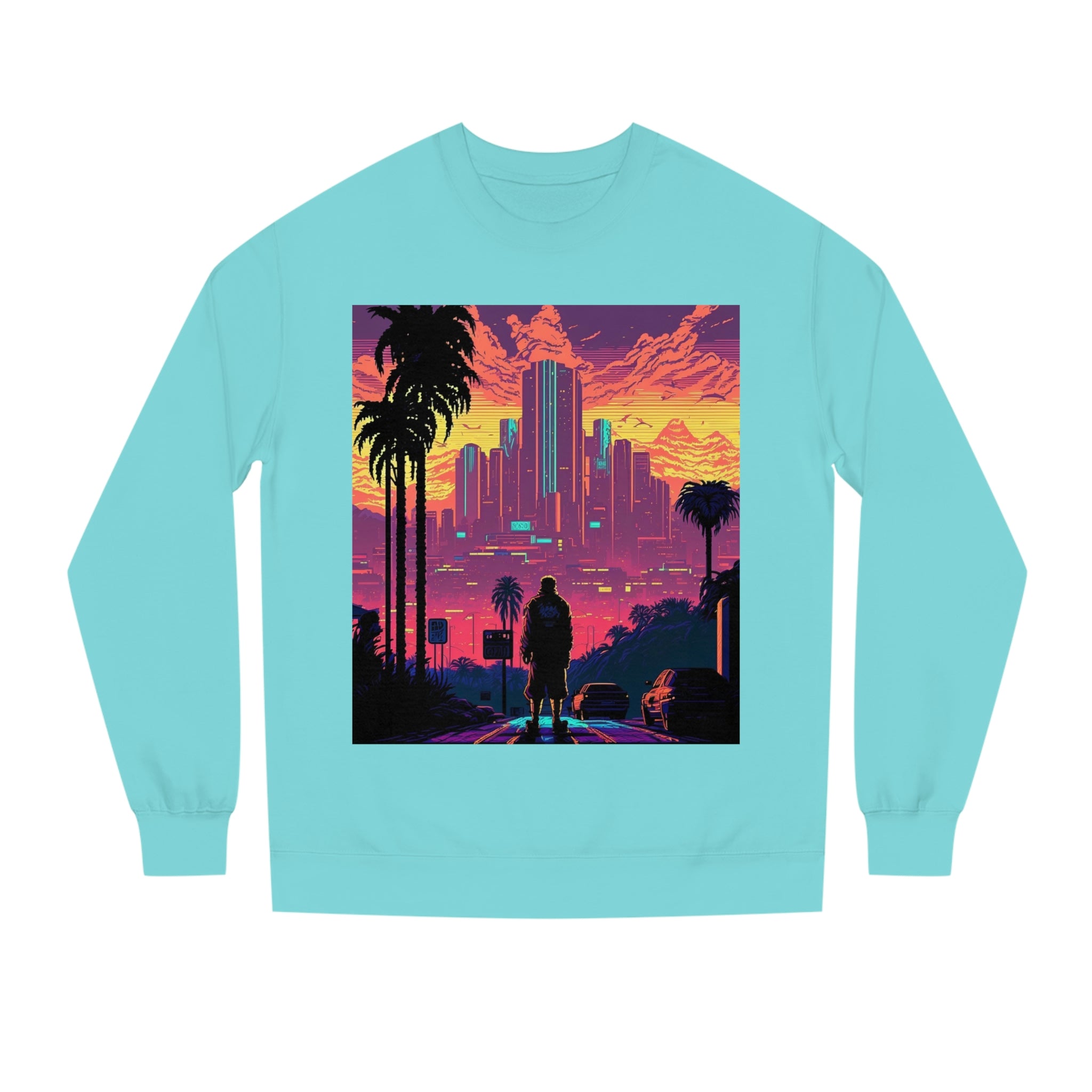 8bit California Dreamin' Unisex Crew Neck Sweatshirt