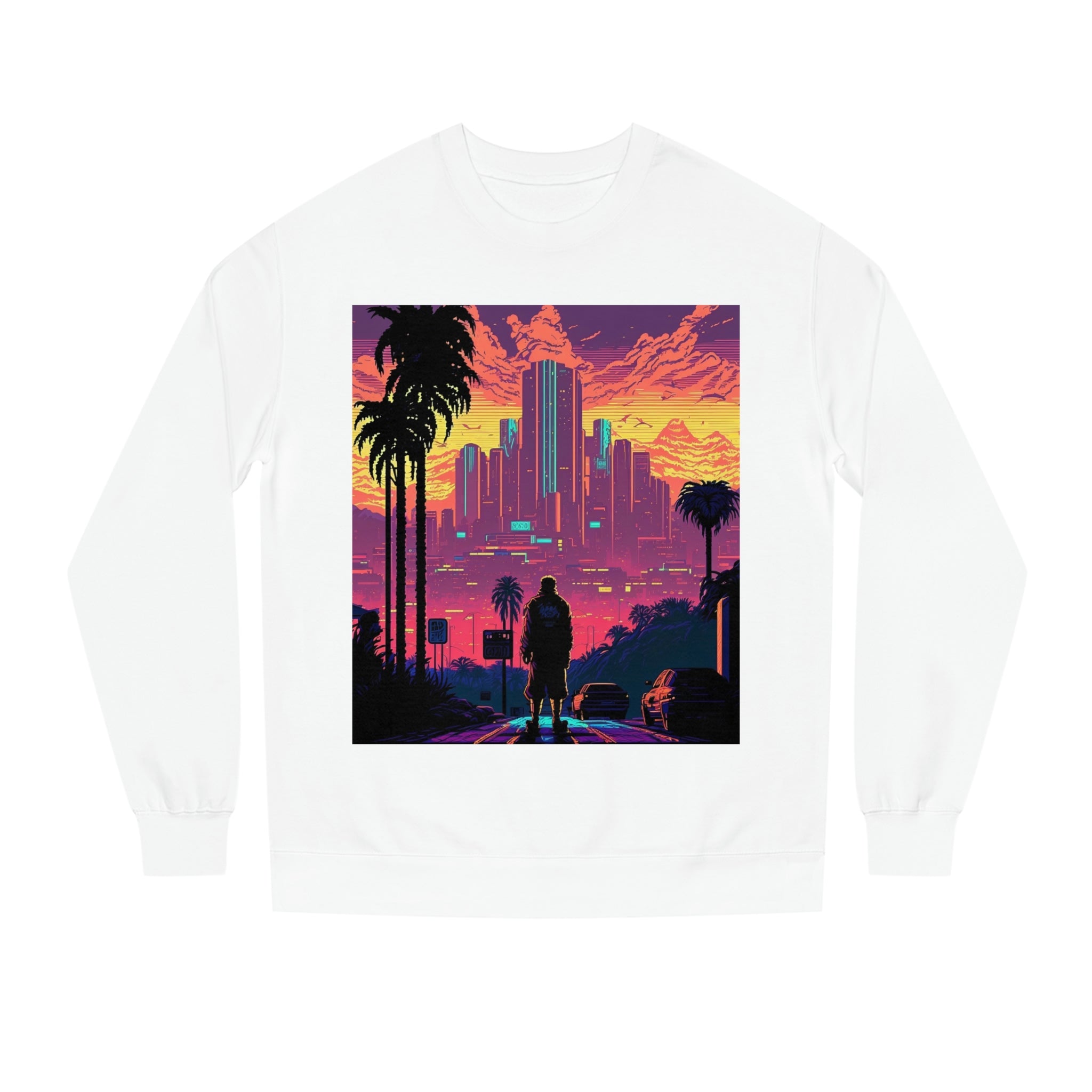 8bit California Dreamin' Unisex Crew Neck Sweatshirt